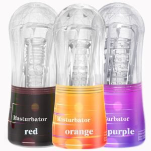 Masturbation Cup Crystal Transparent Multi-Channel