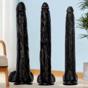 Realistic Dildo – Extra Large Black Giant Dildo