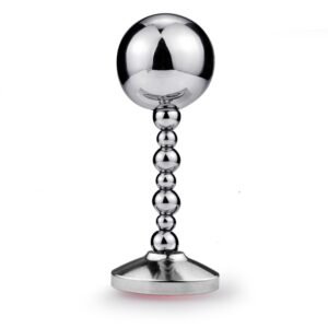 Metal Butt Plugs with Beaded Design and Anchor Base